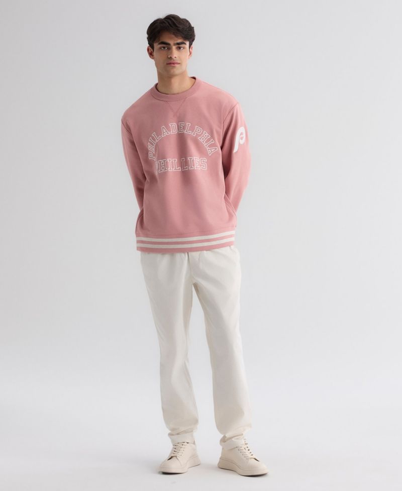Men's Philadelphia Phillies Iconic Terry Relaxed-Fit Crewneck Sweatshirt