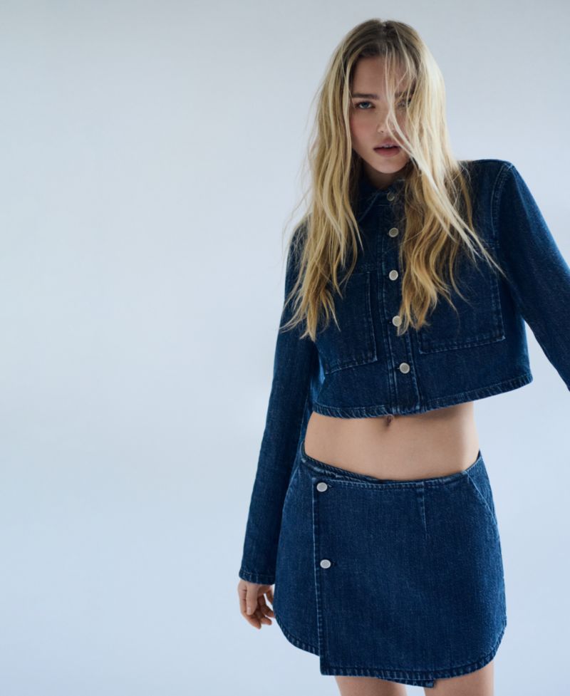 Women's Denim Mini Skort
