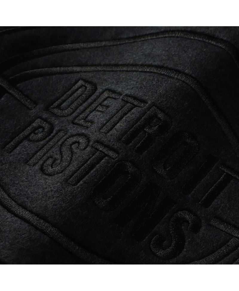 Women's Black Detroit Pistons Phantom Cropped T-Shirt