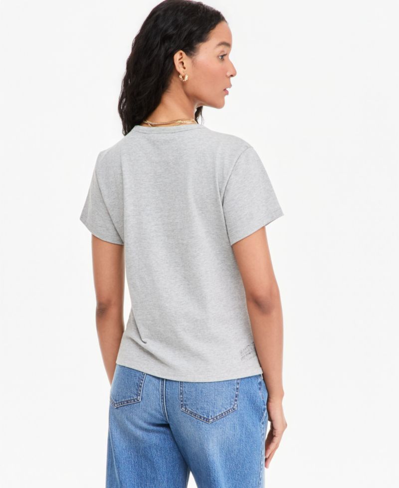 Women's Fleur Beaded Graphic Crewneck T-Shirt