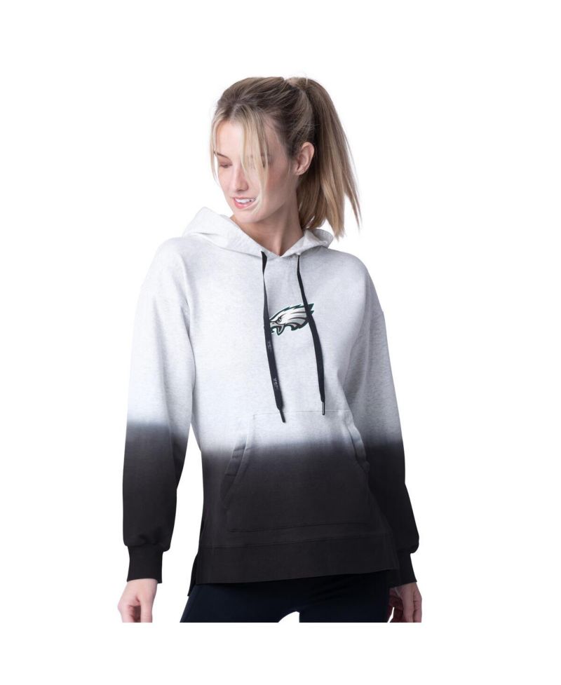 Women's Black Philadelphia Eagles Daniela Pullover Hoodie