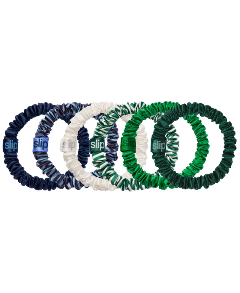 6-Pc. Pure Silk Skinny Scrunchies and Complimentary Pouch Set