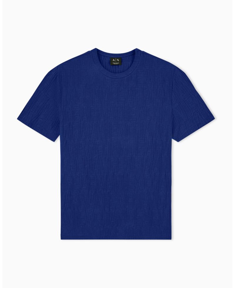 Men's All Over Logo Mercersized Cotton T-Shirt
