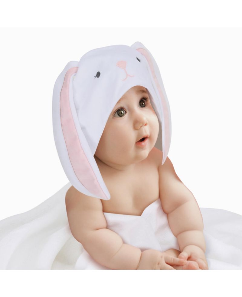 Baby Lambs and Ivy Baby/Infant Luxury Cotton Terry Bunny Hooded Bath Towel