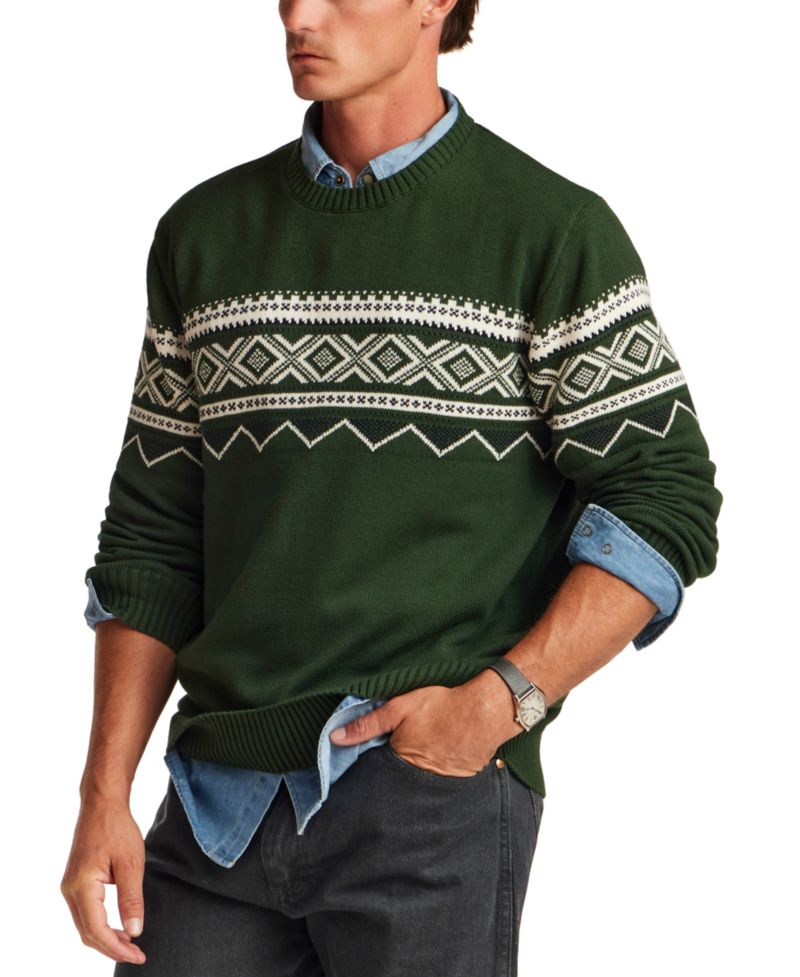 Men's Fairisle Crewneck Sweater
