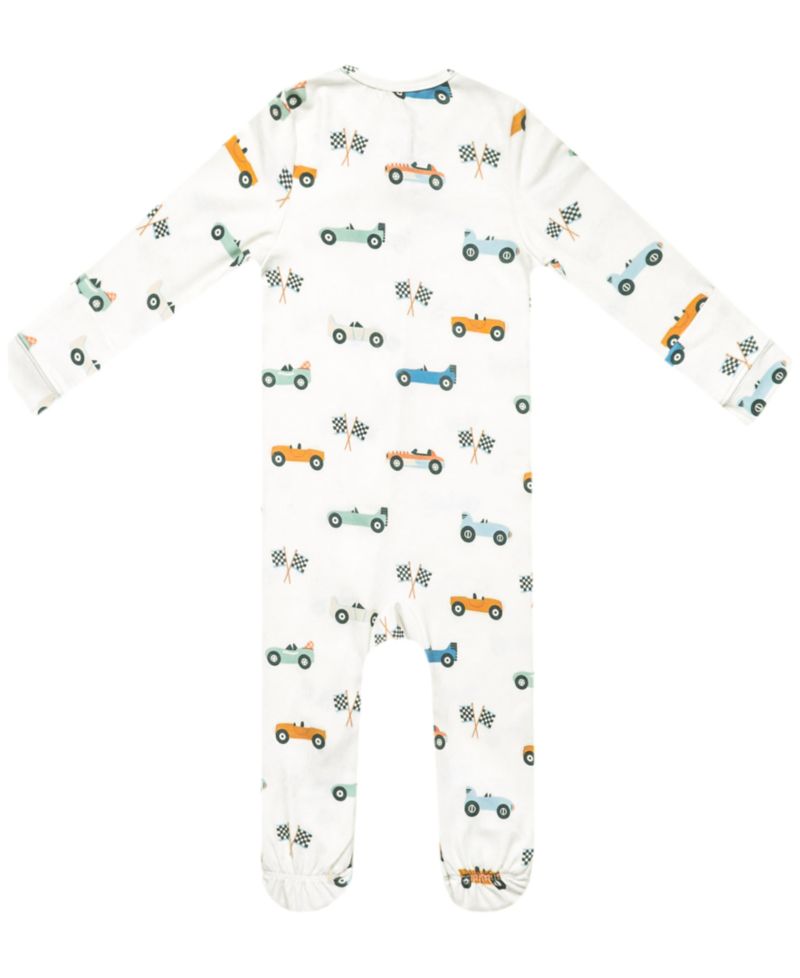 Baby Boys' Speedster Zip-Up Footie