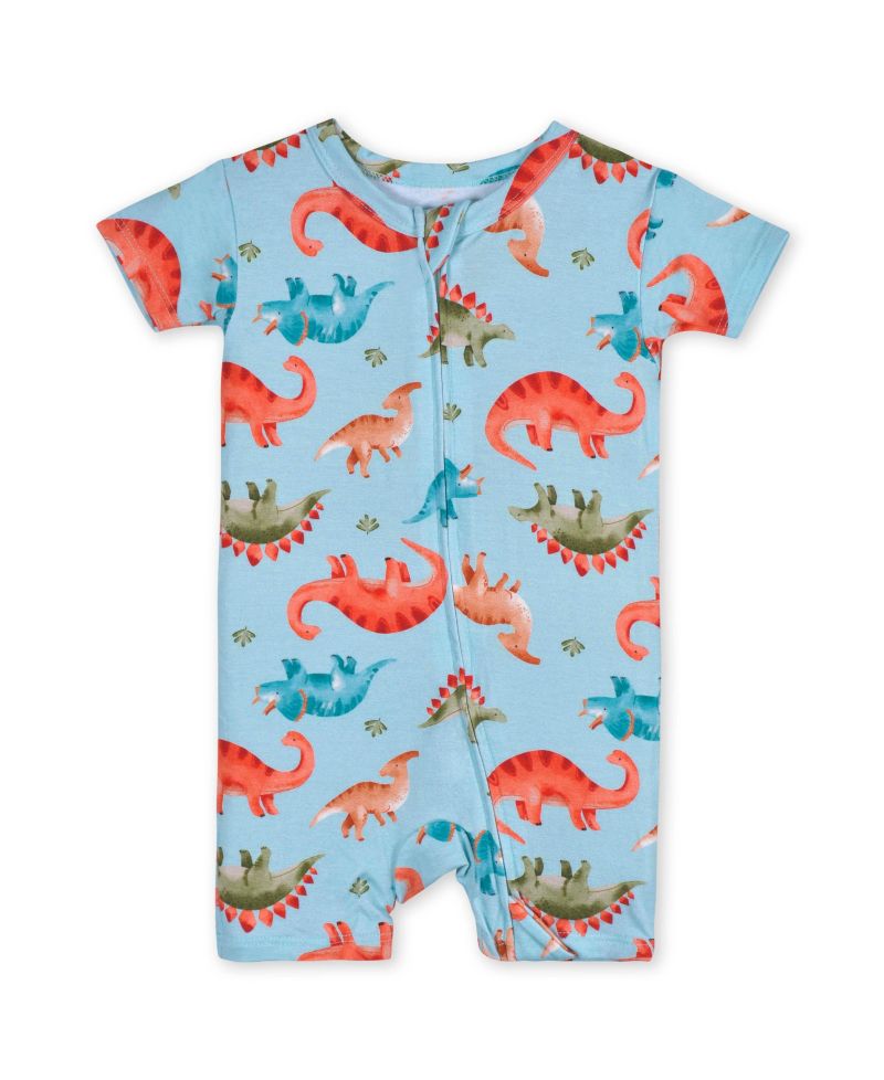 Baby Boys Buttery Soft Viscose Made from Eucalyptus Snug Fit Romper Pajamas