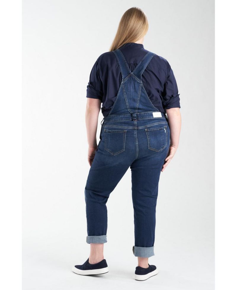 Plus Size Denim Overall