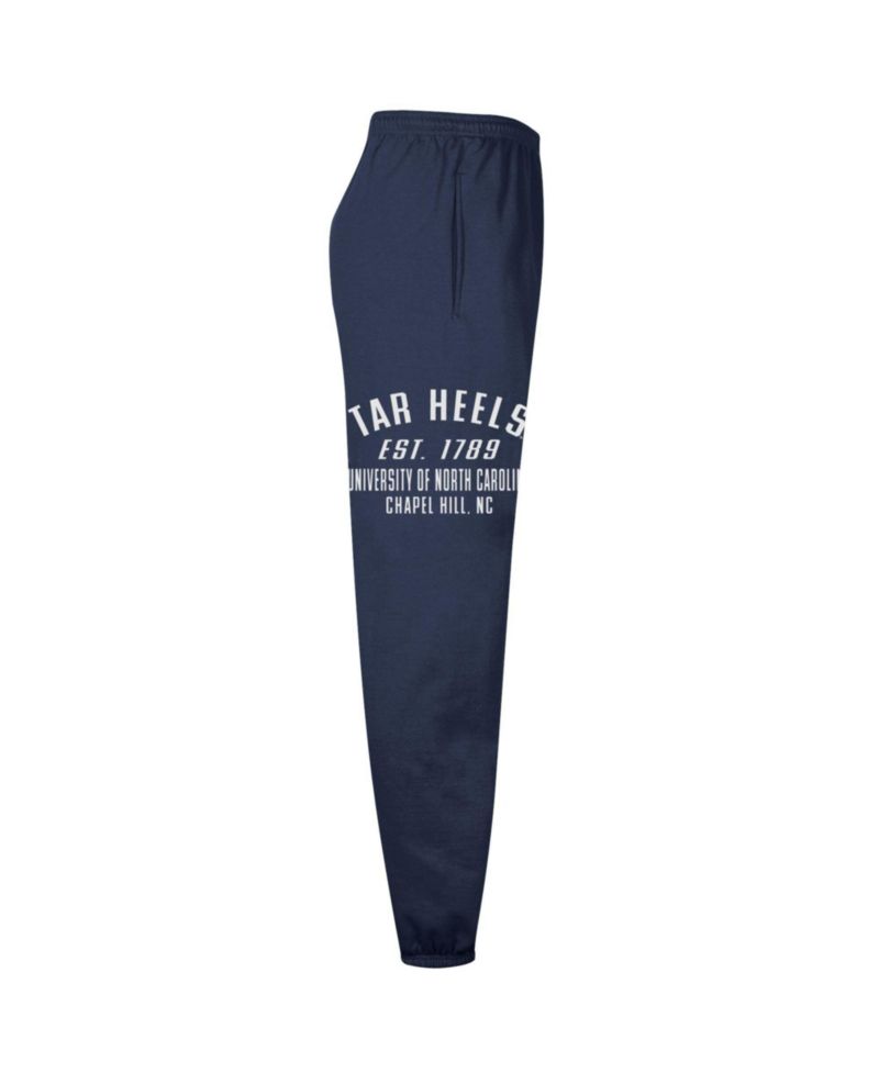 Men's Navy North Carolina Tar Heels Power Blend Banded Fleece Sweatpants