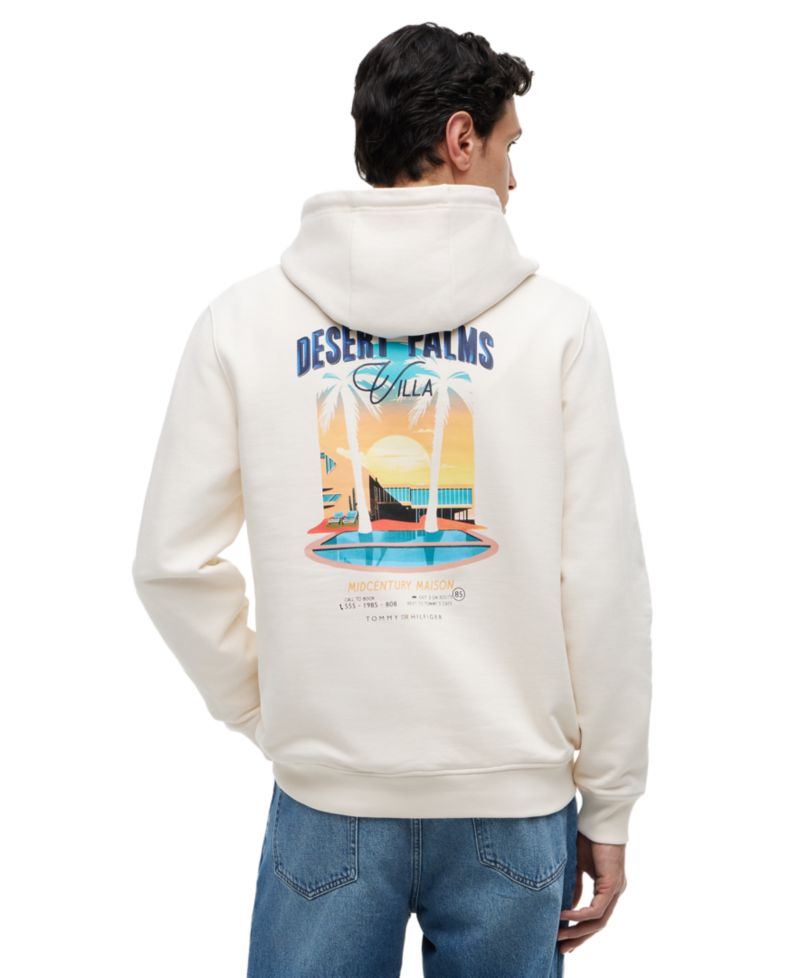 Men's Summer Back Graphic Regular-Fit Hoodie