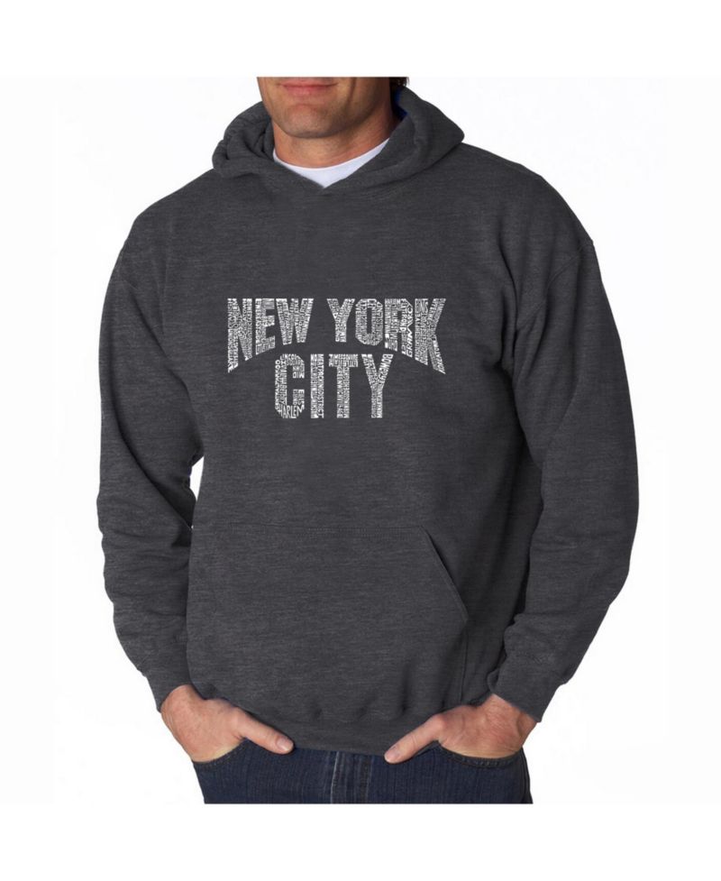 Men's Word Art Hoodie - New York City Neighborhoods