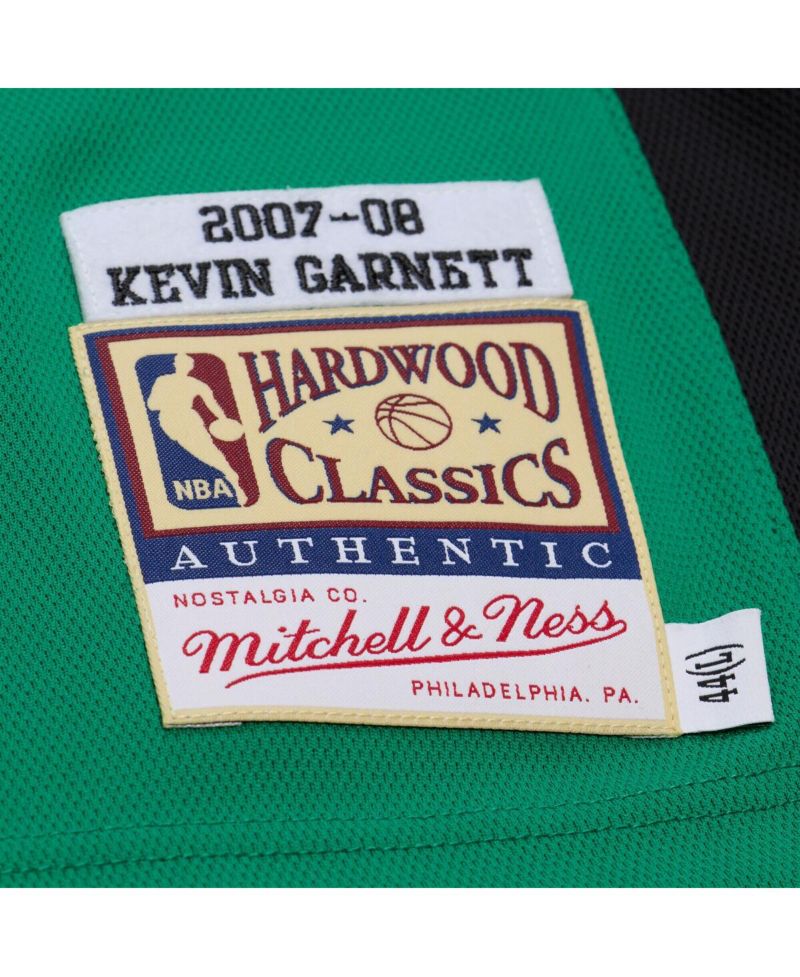 Men's Kevin Garnett Kelly Green Boston Celtics 2007-08 Hardwood Classics Authentic Jersey