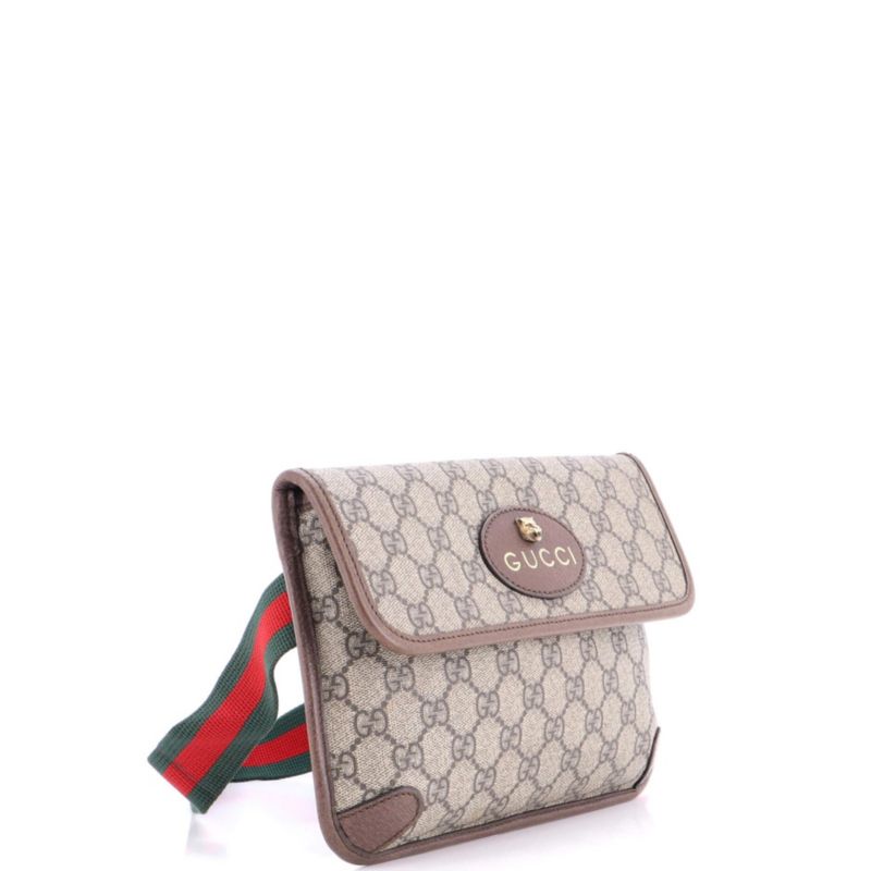 Small Neo Vintage Flap Messenger GG Coated Canvas