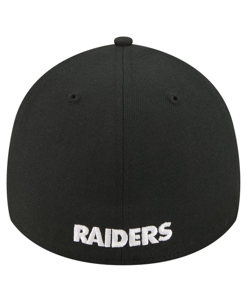 Men's Black Las Vegas Raiders Core Team 39THIRTY Flex Hat