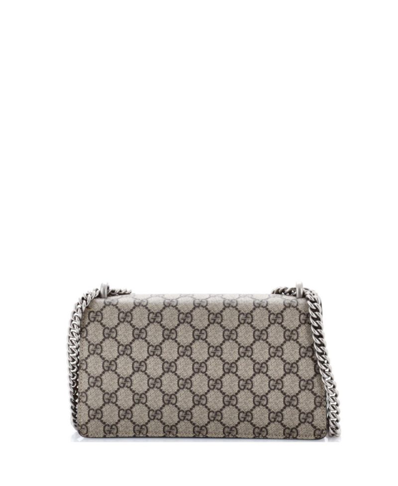 Small Dionysus Bag GG Coated Canvas with Crystal Embellished Metal
