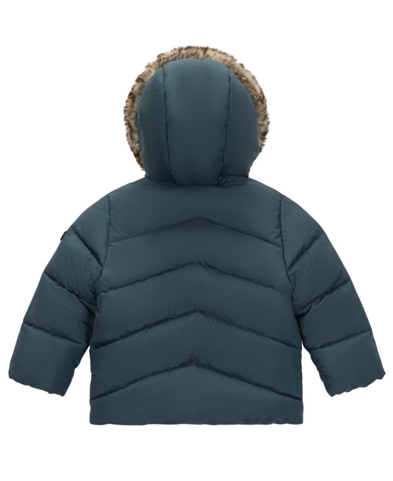 Baby Boys' Hooded Faux Fur Trim Sherpa-Lined Parka