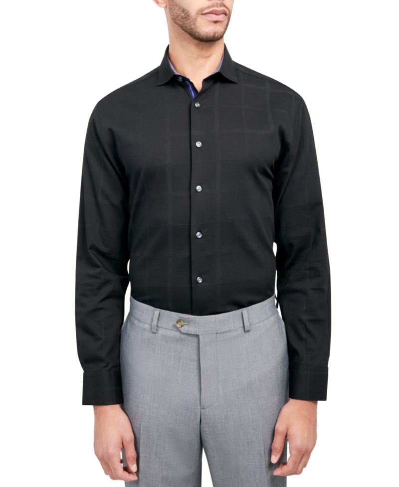 Men's Regular-Fit Check Dress Shirt