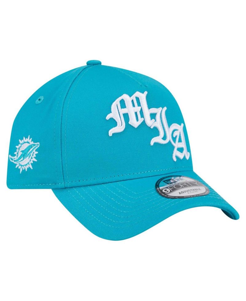 Men's Aqua Miami Dolphins Mystic 9FORTY A-Frame Adjustable Hat