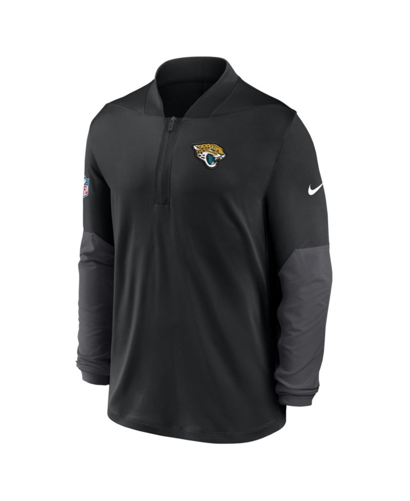 Men's Black Jacksonville Jaguars Sideline Dri-FIT Half-Zip Pullover Hoodie