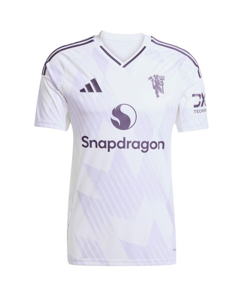Men's White Manchester United 2025/26 Away Replica Jersey