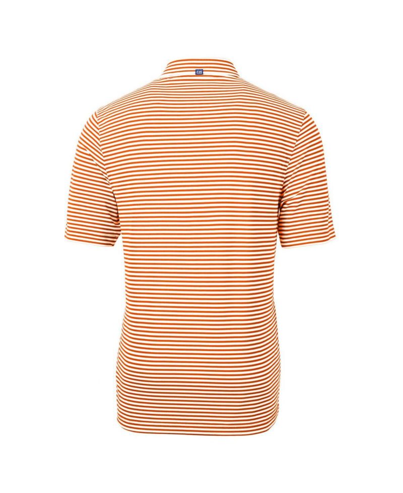 Men's Orange Tennessee Volunteers Vault DryTec Virtue Eco Pique Stripe Polo Shirt