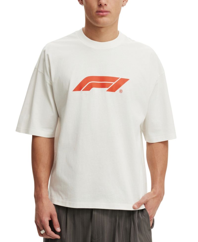 Men's Cropped Modern-Fit License T-Shirt