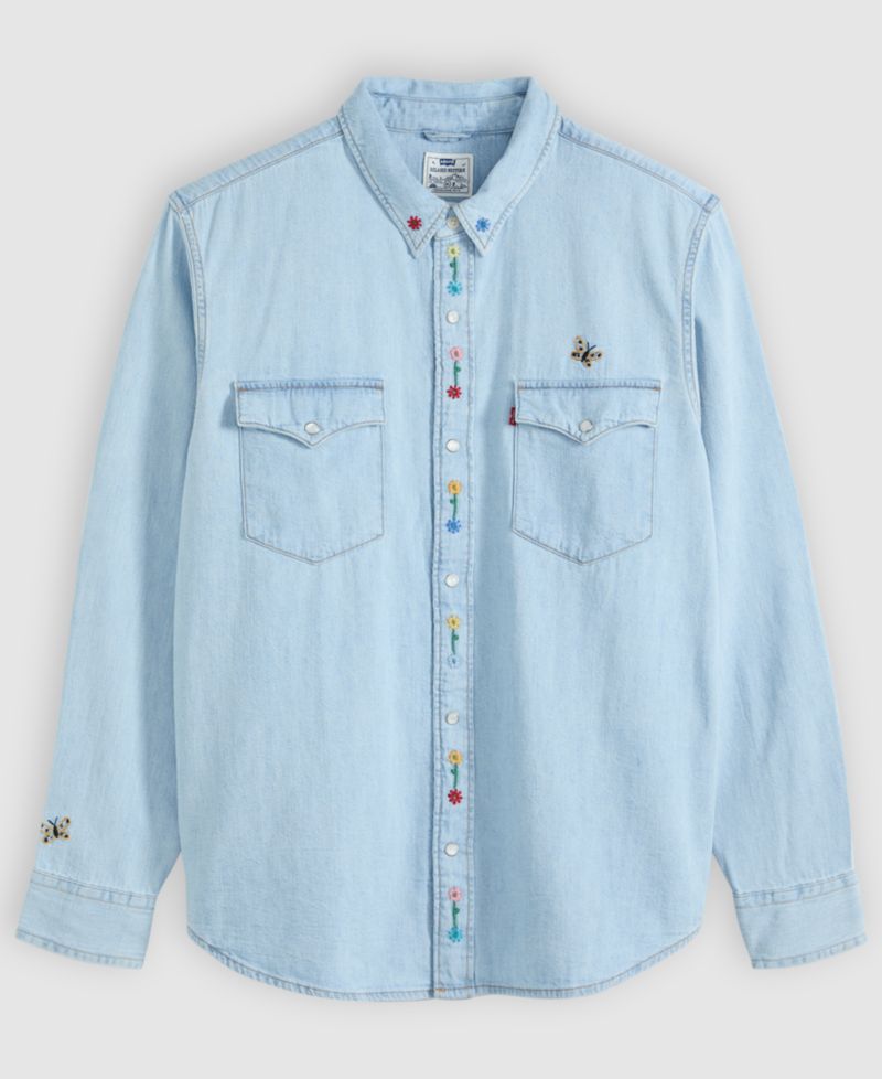 Men's Premium Relaxed-Fit Western Embroidered Shirt