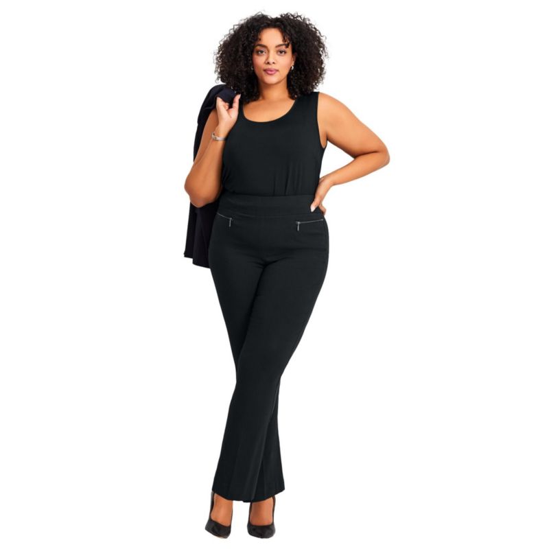 Women's Plus Size Tall Super Stretch Zip Pant