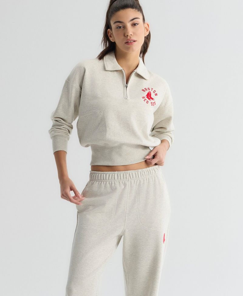Women's Boston Red Sox High-Rise Terry Track Pants
