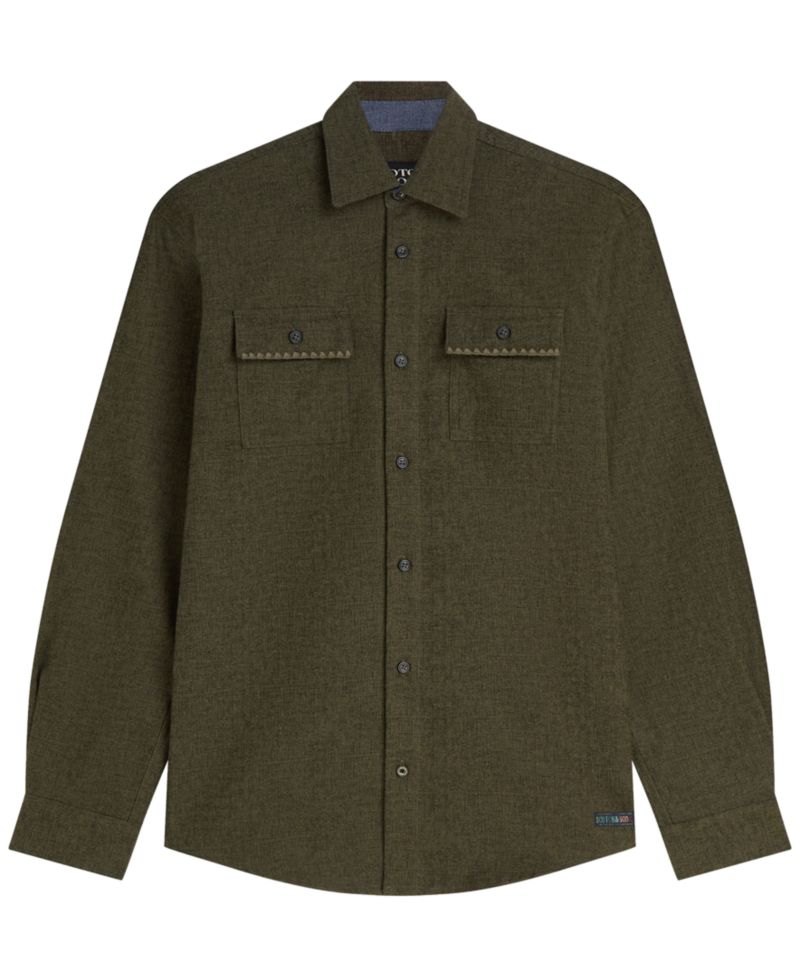 Men's Melange Long-Sleeve Shirt