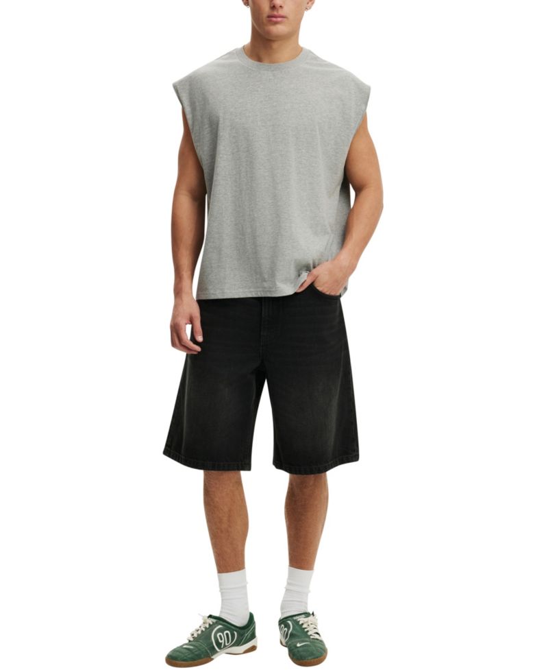 Men's Cropped-Fit Muscle Tank