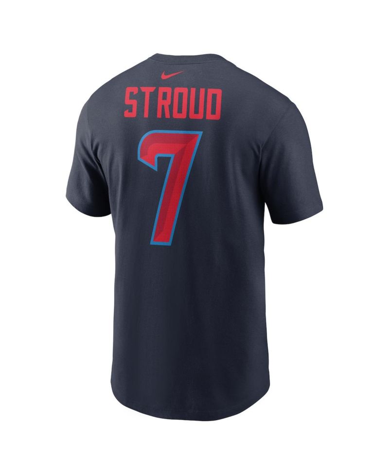 Men's C.J. Stroud Navy Houston Texans Name & Number T-Shirt