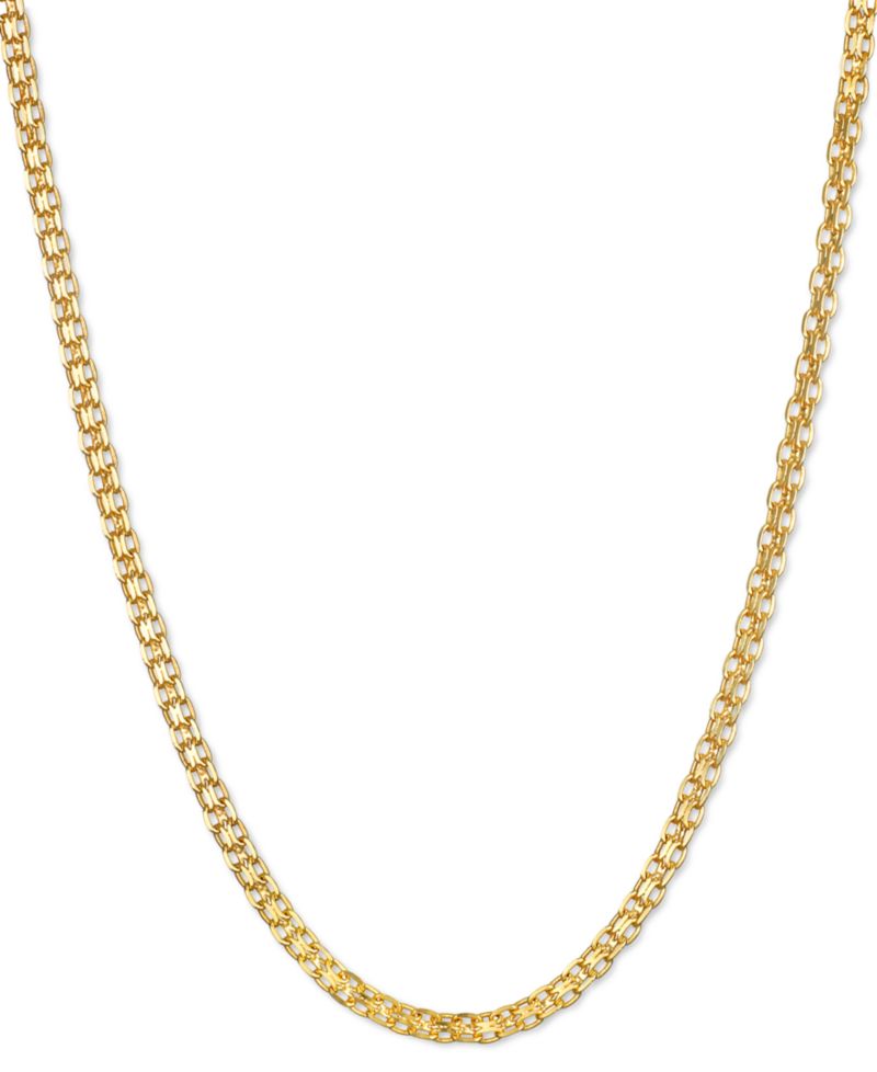Bismark Link Chain Necklace (1-1/2mm) in 14k Gold Collection