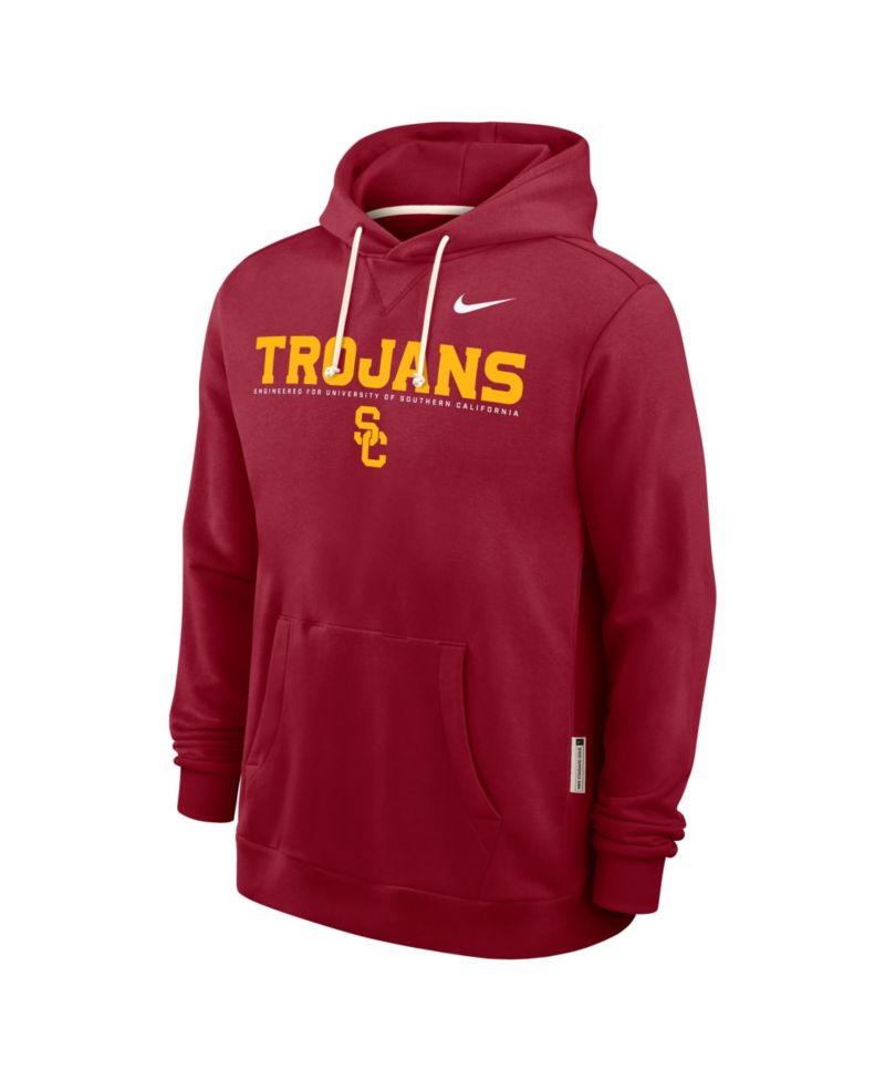Men's Cardinal USC Trojans 2025 Sideline Performance Pullover Hoodie