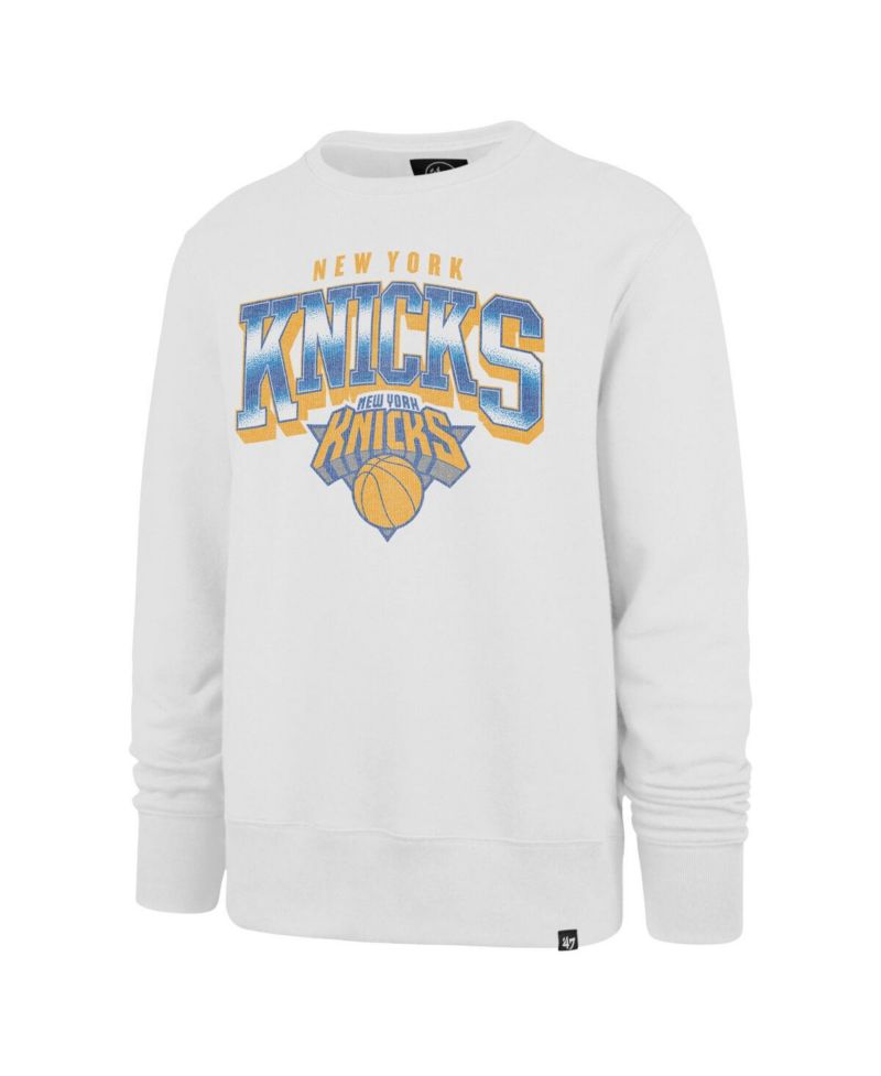 47 Brand Men's Cream New York Knicks Big & Tall Spotlight Headline Pullover Sweatshirt