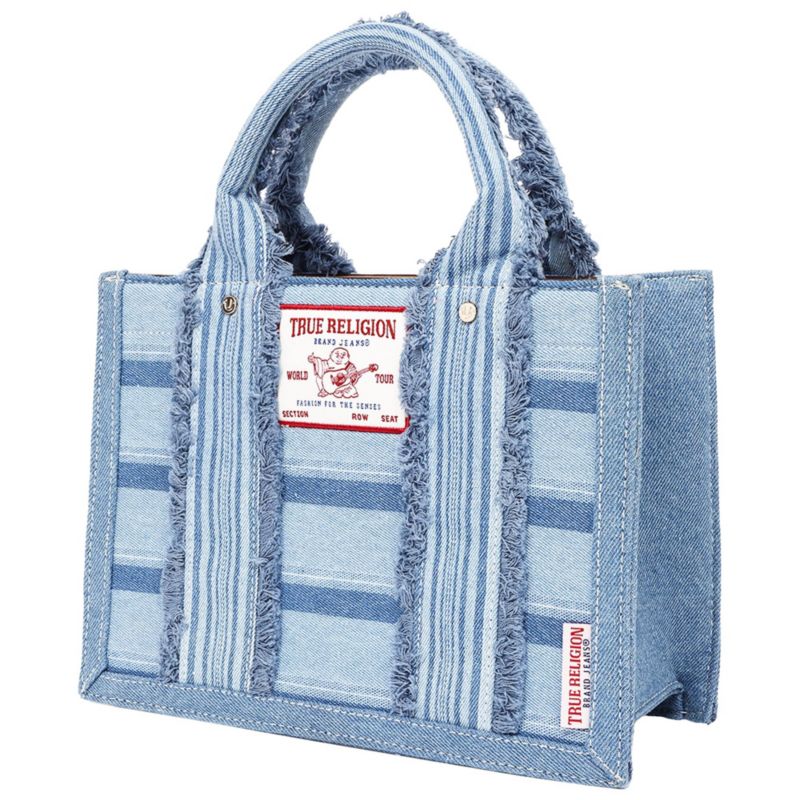 Multi-Stripe Modern Tote with Removable Crossbody Strap