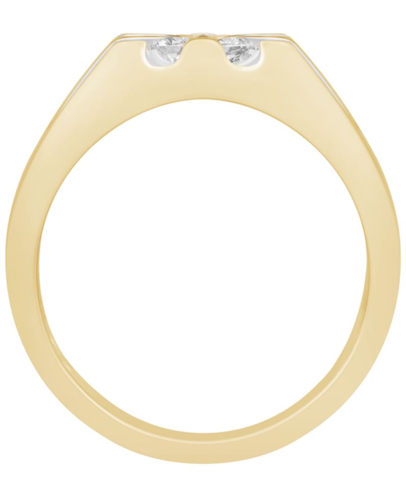 Men's Lab Grown Diamond Ring (1 ct. t.w.) in Gold Vermeil over Sterling Silver
