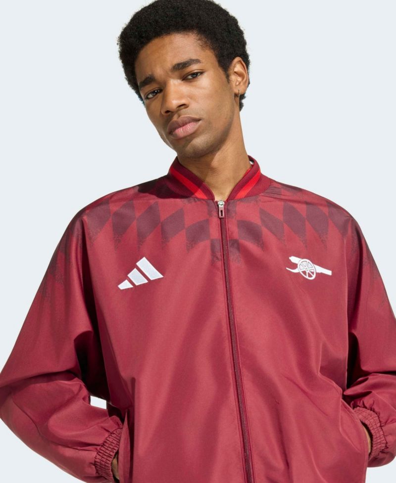 Men's Maroon Arsenal Stadium Culture Wear Full-Zip Track Jacket