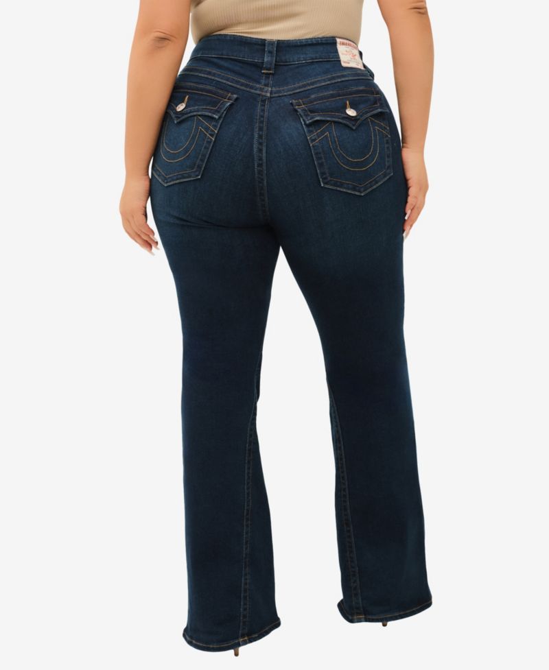 Plus Size Joey Flare Mid-Rise Flap Jeans