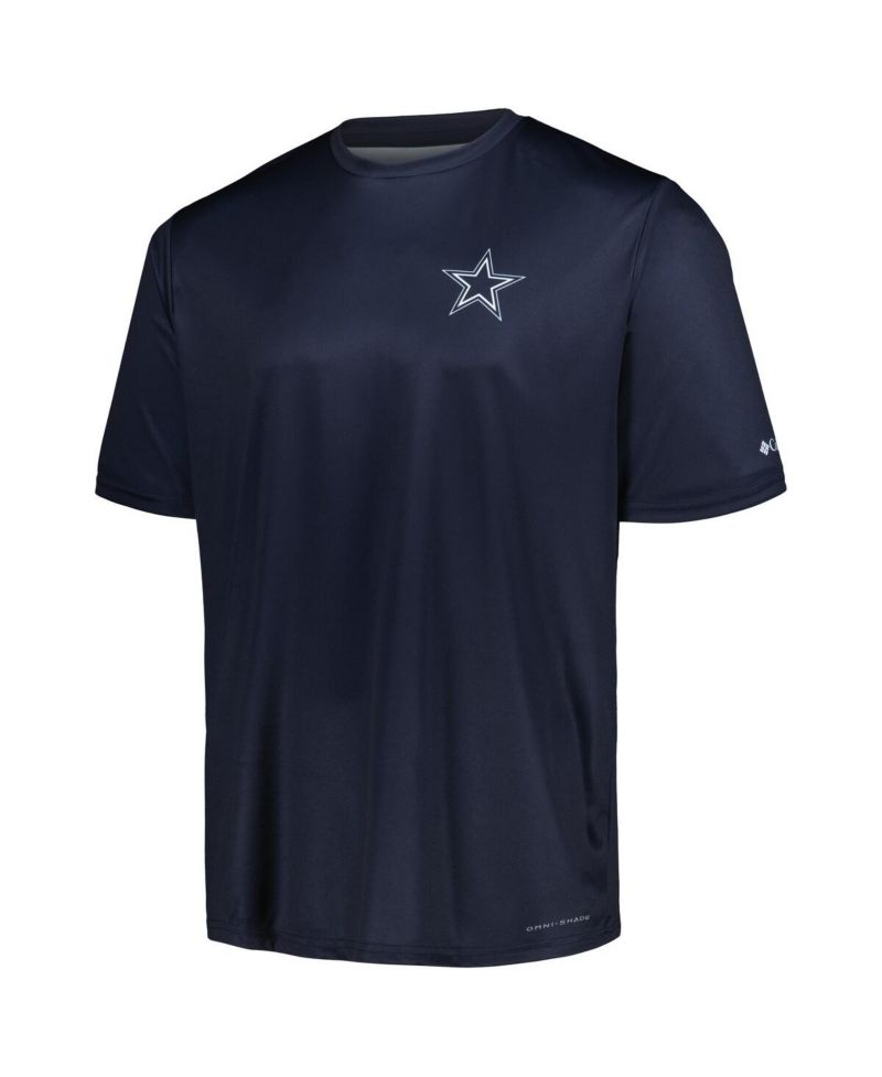 Men's Navy Dallas Cowboys Terminal Tackle Omni-Shade Texas T-Shirt