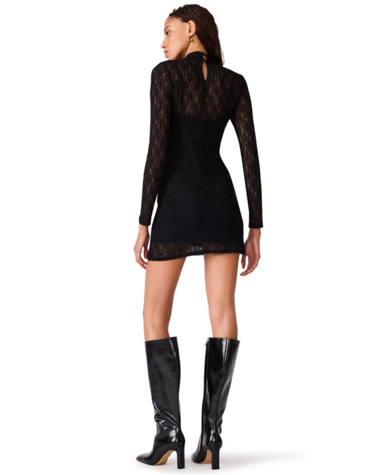 Women's Vivienne Lace Mini Mock-Neck Dress