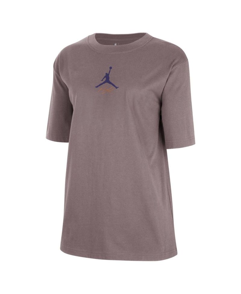 Women's Charcoal Phoenix Suns Courtside Statement Edition Boyfriend T-Shirt