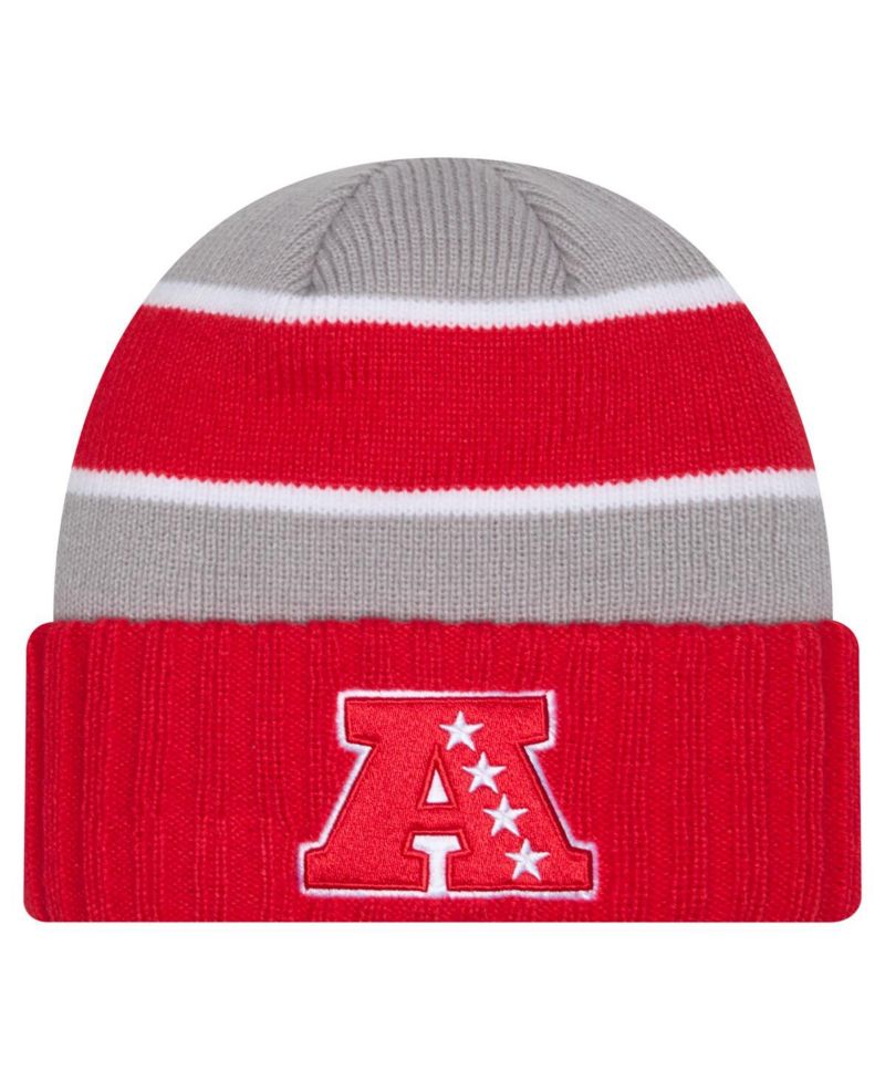 Men's Red AFC 2025 NFL Pro Bowl Cuffed Knit Hat