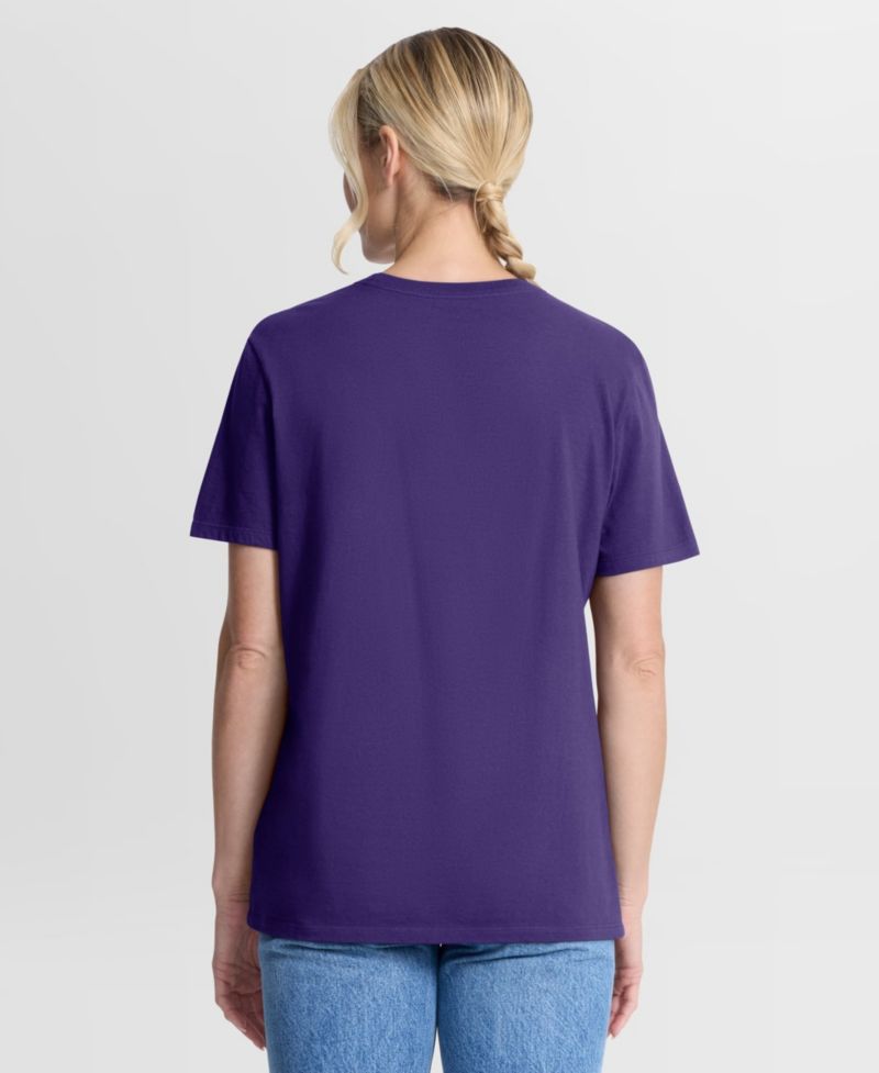 Women's Purple LSU Tigers Script Mantra Logo T-Shirt