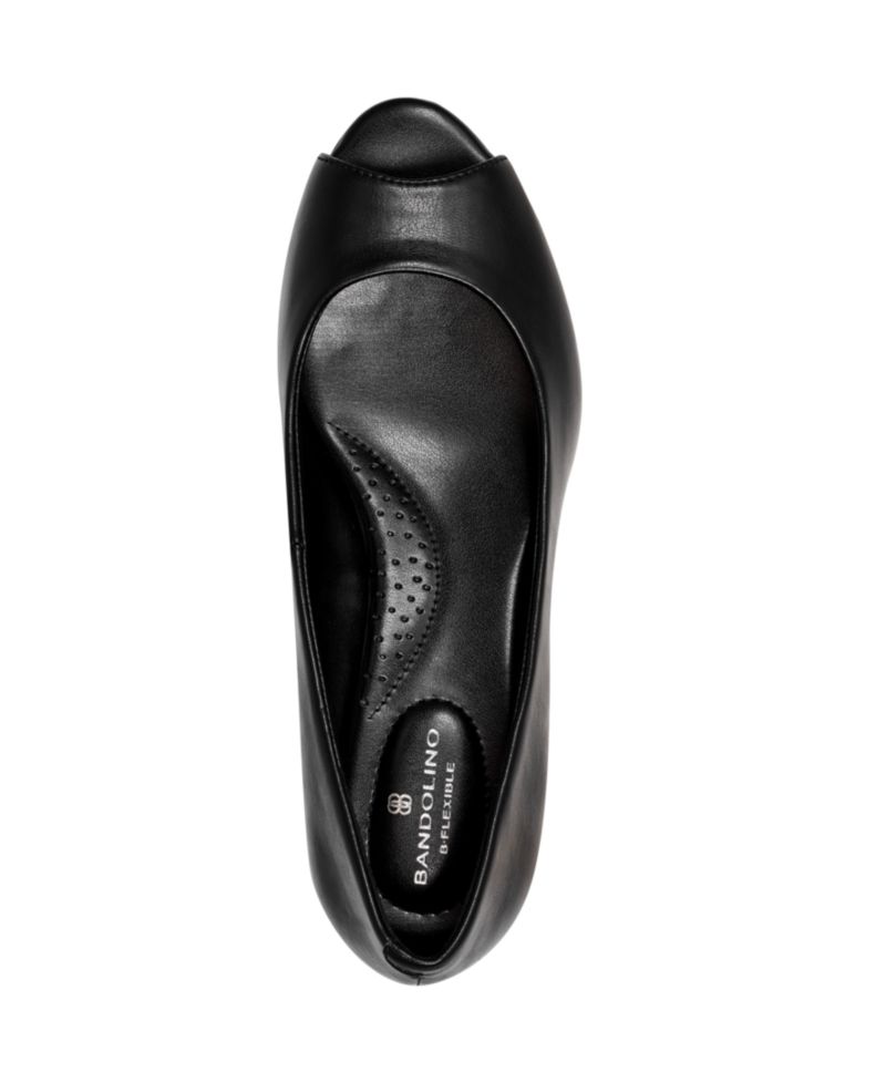 Women's Candra Low Wedge Peep Toe Dress Pumps