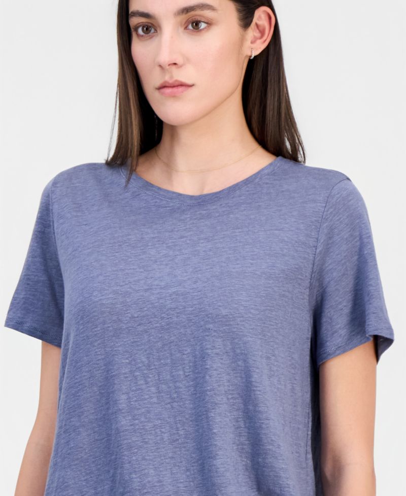 Women's Linen Jersey Crewneck T-Shirt