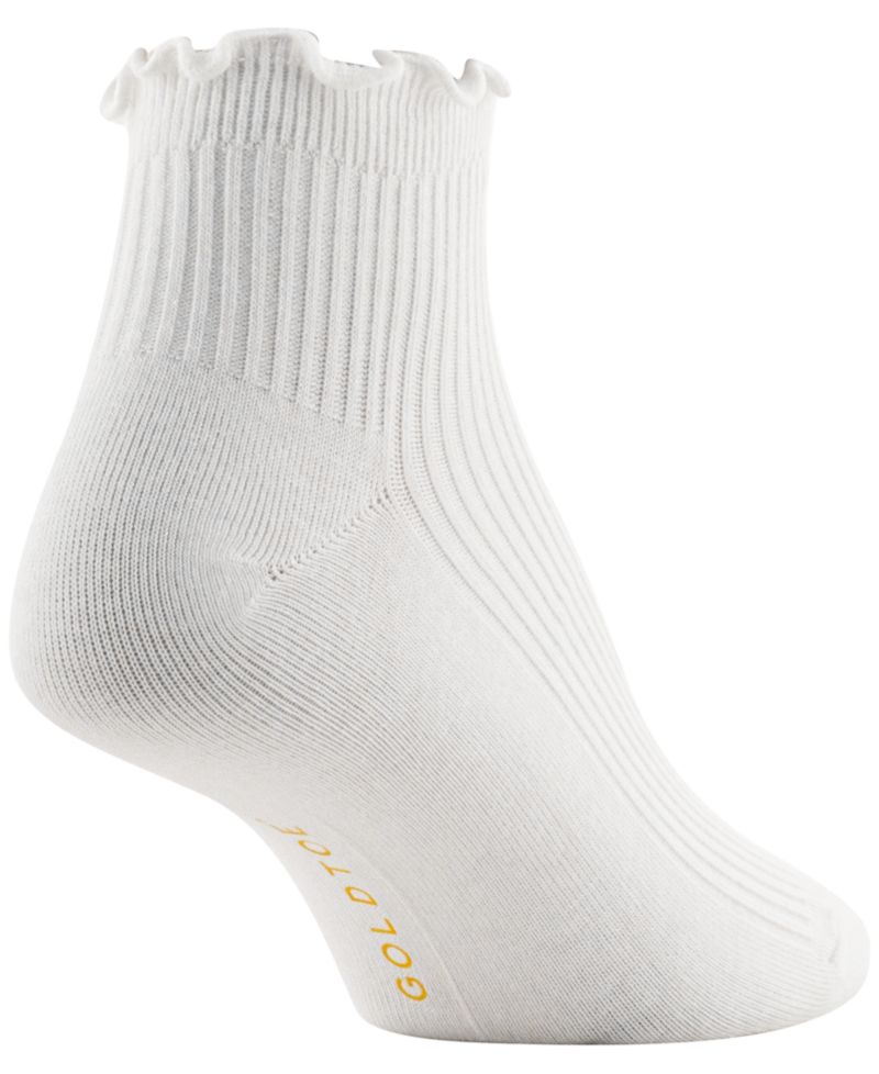 Women's Rib Lettuce Edge Quarter Socks, 6-Pack