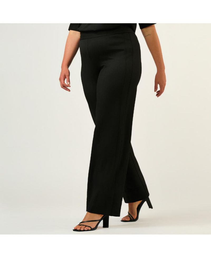 Plus Size Jolene Straight Leg High Rise Tailored Pant