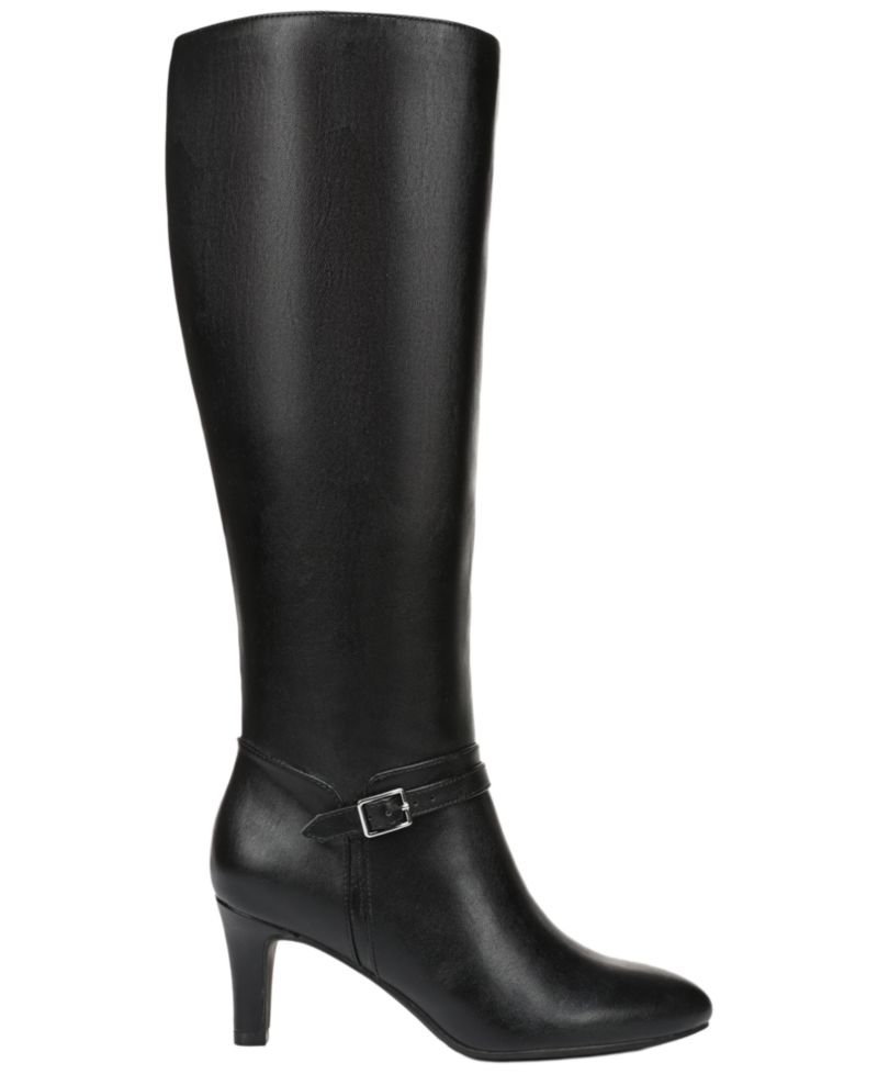 Women's Glenore Zip Wide Calf Tall Almond Toe Boots