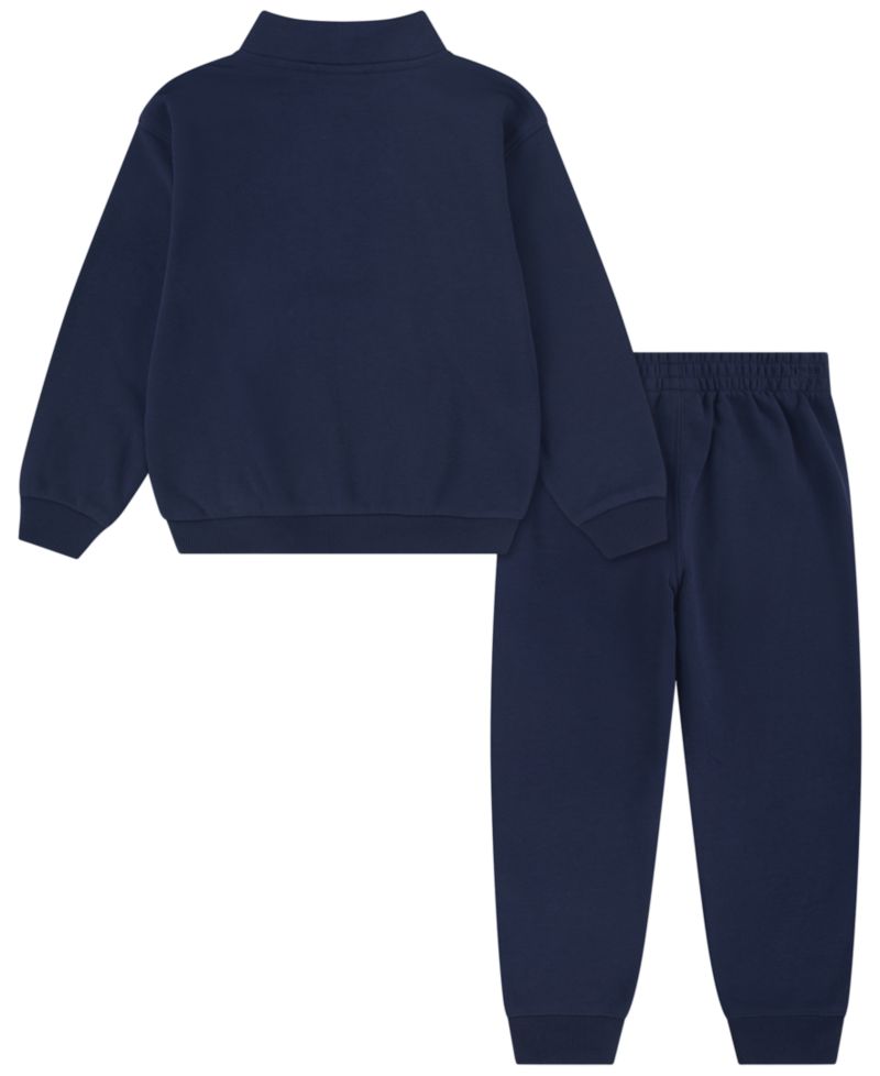 Boys' 2T-7 Logo Detail Sweatshirt and Pants, 2-Piece Set